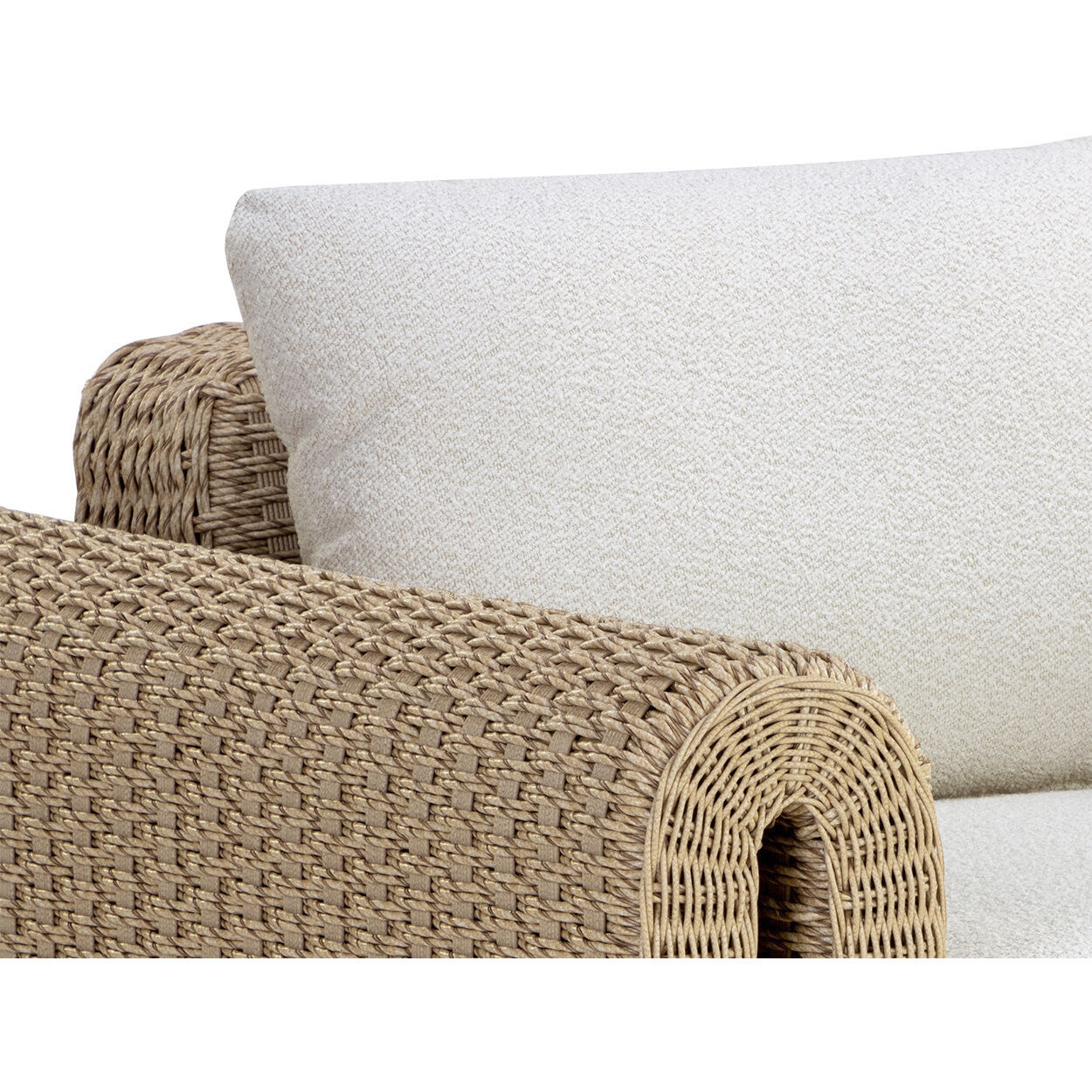 Tibi Natural / Louis Cream Outdoor Lounge Chair